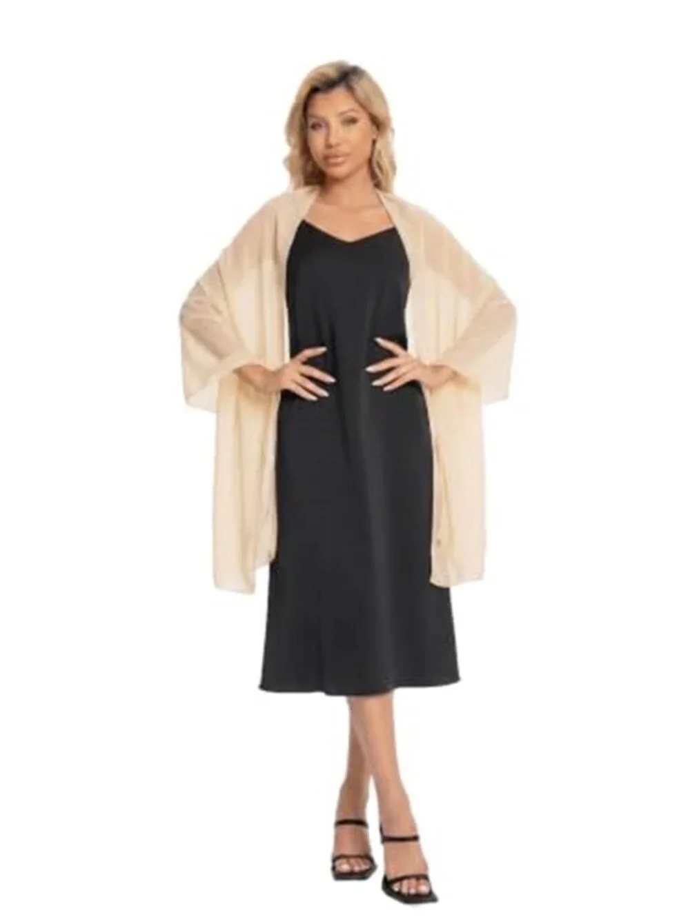 Women Shawls and Wraps for Evening Dresses Chiffon Elegant Bridal Scarf